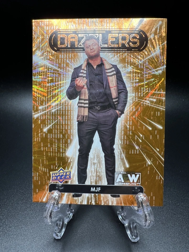 2023 Upper Deck AEW All Elite Wrestling Dazzlers Orange MJF #DZ-41 - Image 1 of 2
