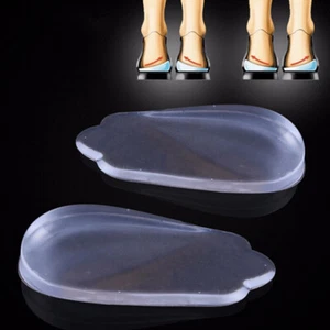 Elevación de Talón Transparente Plantillas Choque Pies Plantar Rodilla Silicona - Imagen 1 de 8