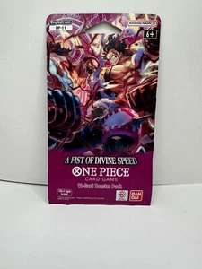 Paquete de refuerzo con mangas A Fist of Divine Speed - Una pieza TCG OP11 sellado de fábrica - Imagen 1 de 2