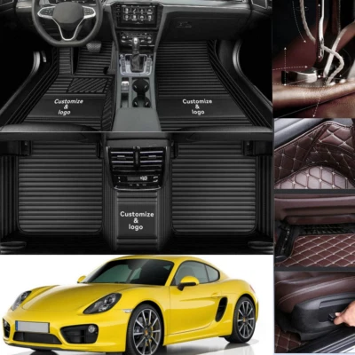 Alfombrillas para coche Porsche Cayman forro automático alfombras personalizadas impermeables de lujo Foto 1 de 4