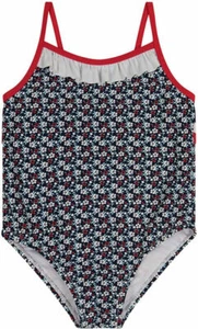 Kiko & Max Girls Navy Floral One-Piece Swimsuit Size 2T 3T 4T 4 5 6 6X - Picture 1 of 2