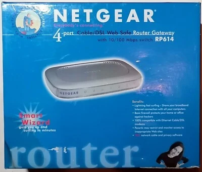 Netgear Router RP614 (4-PORT) + Zubehör (OVP) - Bild 1 von 4