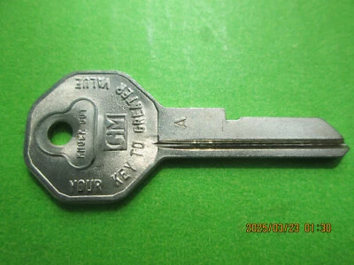 ONE NOS 1967  "A" KEY CAMARO CHEVELLE CORVETTE NOVA PONTIAC OLDS GMC - Image 1 of 2