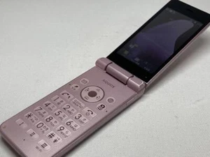 Sharp AQUOS 601SH Keitai 2 pink Android Flip Phone 8 GB Sim Free Unlocked Used - Afbeelding 1 van 11