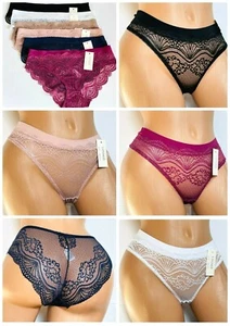 6-12 Bikini NO SHOW SEXY Lace Panties GIFT Underwears CHEEKY HIPSTER 7207 S-XL - Picture 1 of 11