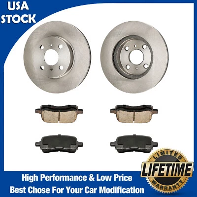 Pastillas rotores de freno delanteros para Chevrolet Prizm 1998-2002 Toyota Corolla 1998-2002 Foto 1 de 4