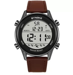Men's Digital Sport Watch SYNOKE 9855 Wristwatch 50M Waterproof FREE S&H - Picture 1 of 5