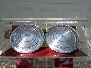 1960 Cadillac DeVille Fleetwood 15" Hubcaps  Set Of (2) Wheel Covers OEM Antique - Picture 1 of 24