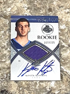 2008-2009 UD Exquisite Collection Rookie AUTO Patch Kosta Koufos RC #75 /225 - Picture 1 of 7