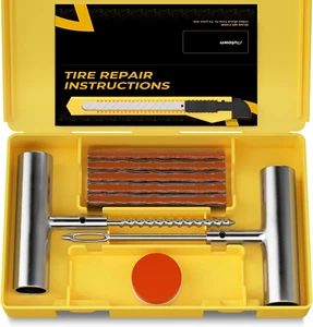 Tire Repair Kit with Plugs Fix Punctures & Plug Flats with Ease - Heavy Duty - Picture 1 of 7