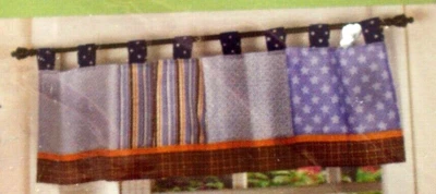 Cocalo~MONKEY MANIA~VENTANA CENEFA~ Marrones, Azules, Naranjas~ NUEVO Foto 1 de 2