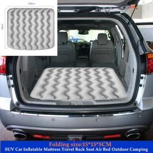 Nuevo Colchón Inflable Coche 100*90CM Asiento Trasero Viaje Cama Aire Camping Alfombra para Dormir - Imagen 1 de 10