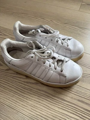 Y-3 Yohji Yamamoto Tenis Zapatos Cuero Blanco Corte Bajo Para Mujer US7.5 JP24.5 EN MUY BUENA CONDICIÓN Foto 1 de 4