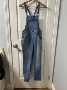 Universal Thread Utillity Denim Jumpsuit Latzhose Gr. 4/27R blau roher Saum - Bild 1 von 7