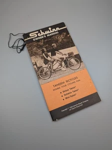 SCHWINN 1968 MINI TWINN TANDEM Bicycle Stingray Owners Manual  ORIGINAL - Picture 1 of 9