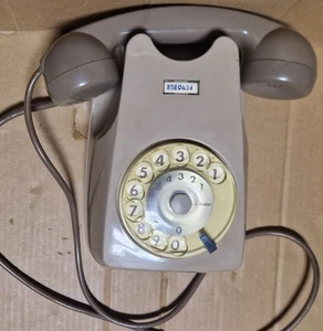 Telefono Vintage A Disco Grigio Modello Da Muro Sip - Zdjęcie 1 z 5