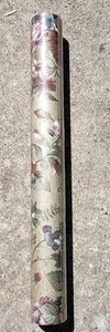 Borden Home Wallcoverings Light Reflective Floral Gold Pink Strawberries WS5162 - Picture 1 of 8