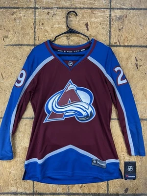 Fanatics Colorado Avalanche Nathan MacKinnon #29 Breakaway Jersey  Women Medium - Image 1 of 4