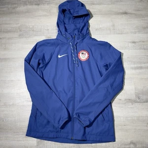Nike Mens USA Olympic Team USA Hoodie Blue Medium Pan American Team Full Zip ACG - Picture 1 of 5
