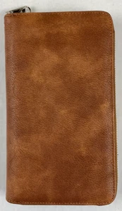 Unisex Bifold Leather Zip Coin Long Wallet Multi Card Holder Purse Clutch - Picture 1 of 8