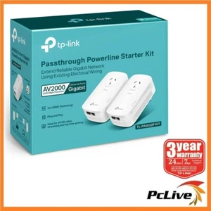 TP-Link TL-PA9020PKIT Gigabit Passthrough Powerline Adapter 2000Mbps AV2000 - Picture 1 of 7