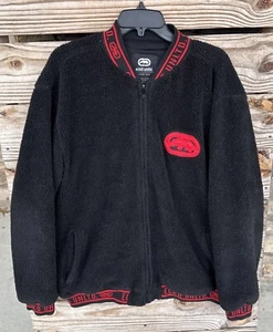 Ecko Unltd Jacket Fleece Black Size L Mens Full Zip Style EO48O75 - Picture 1 of 7
