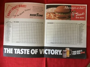 Vintage 1994 CINCINNATI REDS vs ST LOUIS CARDINALS Scorecard - Picture 1 of 3