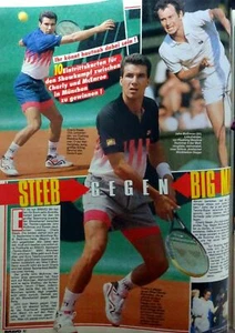 Charly Uwe Steeb (Tennis) BRAVO Seite A4 80er Poster Plakat 1989 - 37N--2 - Bild 1 von 1