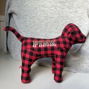 2014 Victoria's Secret Pink GIANT 10" x 13" Mini Dog Limited Edition Red & Black - Picture 1 of 8