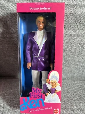 Barbie My First Ken Muñeca de Moda He's a Handsome Prince De Colección 1989 Mattel #9940 Foto 1 de 4