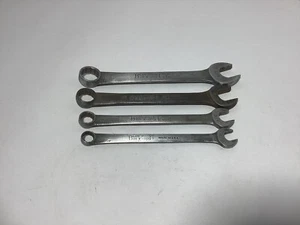 Vintage Blue point SAE Stubby 4pc Combo Wrench Set 9/16 1/2 3/8 And 5/16 OEX-160 - Picture 1 of 4
