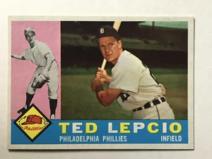 1960 Topps MLB Baseball #97 Ted Lepcio Philadelphia Phillies EX-EXMINT - Picture 1 of 2