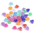 200pcs 9x8mm Heart Shape Resin Plastic Loose Beads Lot for Jewelry Making