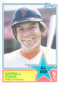2013 Topps Archives 1983 All-Stars #DE Darrell Evans - NM-MT