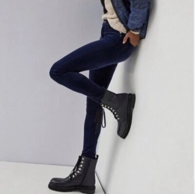 Pantalón Jean Citizens of Humanity COH Mujer Rocket Crop Talla 31 Azul Marino Terciopelo 31 x 26 Foto 1 de 4