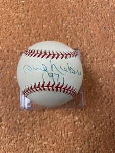 Phil Niekro Signed Baseball Jsa Auto Atlanta Braves Toning 1971 Inscription  - Picture 1 of 5