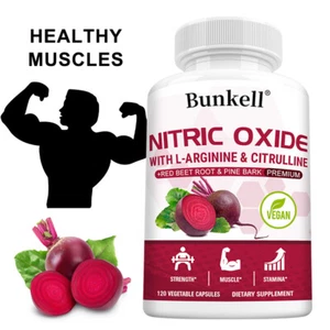 Nitric Oxide Booster Supplement - L-Arginine, L-Citrulline & Red Beet Root - Picture 1 of 12