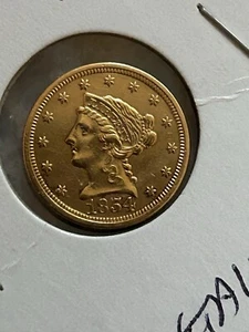 1854o $2 1/2 Gold Quarter Eagle Xf-AU - Picture 1 of 2