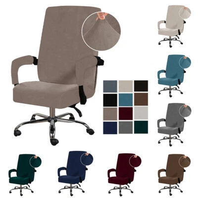 Velvet Office Fleischabdeckung Computerrotation Slipcover -Sitz Mit 2P , - Bild 1 von 4