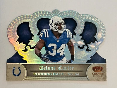 2012 Crown Royale Silver Holofoil Colts Football Card #32 Delone Carter /149 - Image 1 of 2