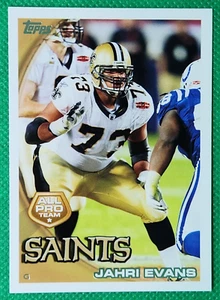2010 Topps #319 Jahri Evans ROOKIE MINT New Orleans Saints / Bloomsburg - Photo 1 sur 3