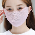 Flower Sunscreen Lace Mask Sunshade Solid Color Sunscreen Face Adjustable Mask