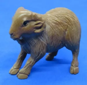 Japanese wood vintage Victorian Meiji Period oriental antique ram netsuke - Picture 1 of 14