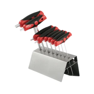 Wiha 54092 Dual Drive Hex Metric T-Handle Set w/ Metal Stand, 8 Pcs - Picture 1 of 1