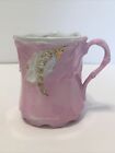 ANTIQUE Pink Unmarked RS PRUSSIA Gold Trimmed MUSTACHE CUP / MUG Pre 1880