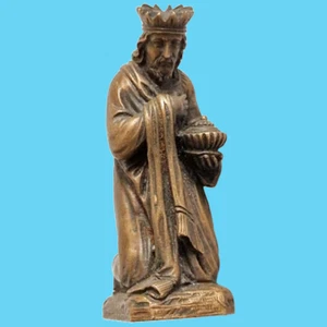 roi mage figurine statuette décorative bronze religieux nativité sculpture - Imagen 1 de 15