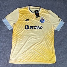 FC Porto Mens Jersey 2XL XXL Gold New Balance Liga Portugal Soccer 2022-23 NWT