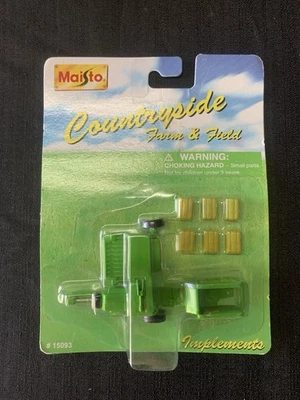 Empacadora y pacas rectangulares Maisto 1998 implementos de granja e campo #15093 Foto 1 de 2