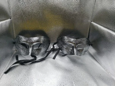 2 Mascarilla Ojo MASCARADA VENECIANA NEGRA para Fiesta Mujer U Hombre Foto 1 de 4