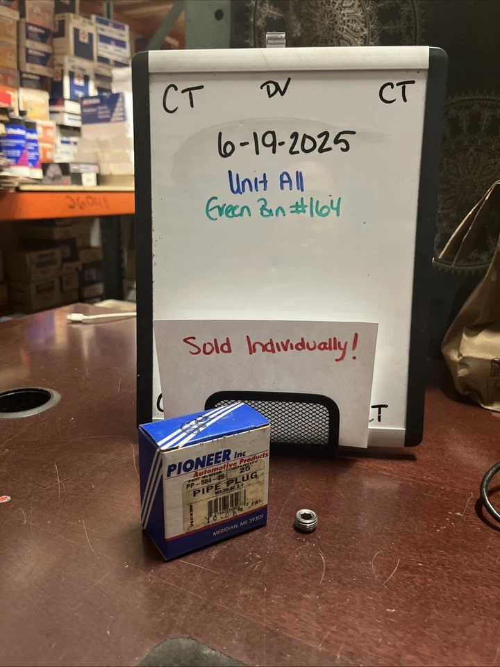 Plugue de tubulação PIONEER #PP-584-25 1/4 vendido individualmente - Imagem 1 de 1